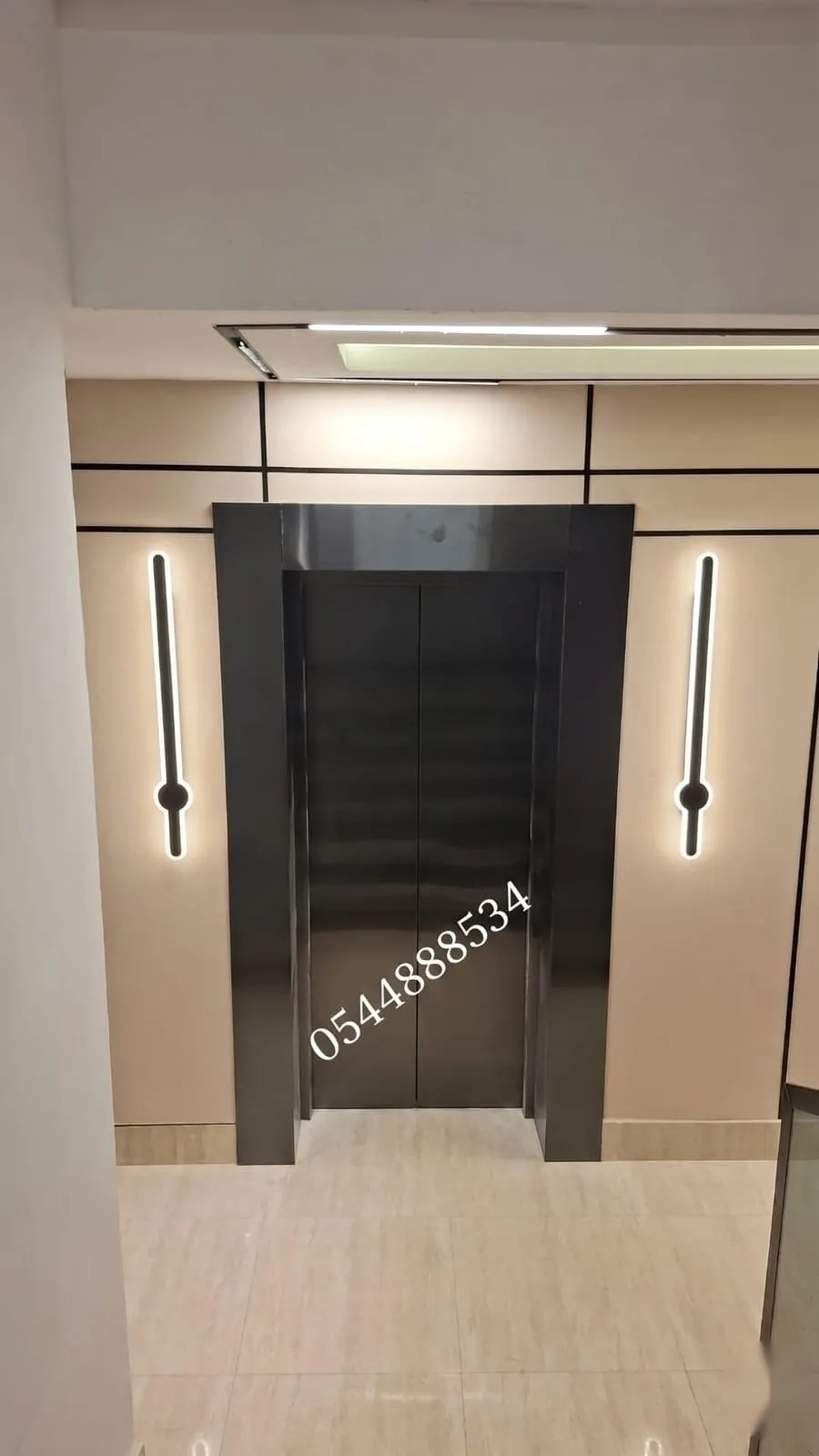 استانلس داكن مع إضاءة LED جانبية