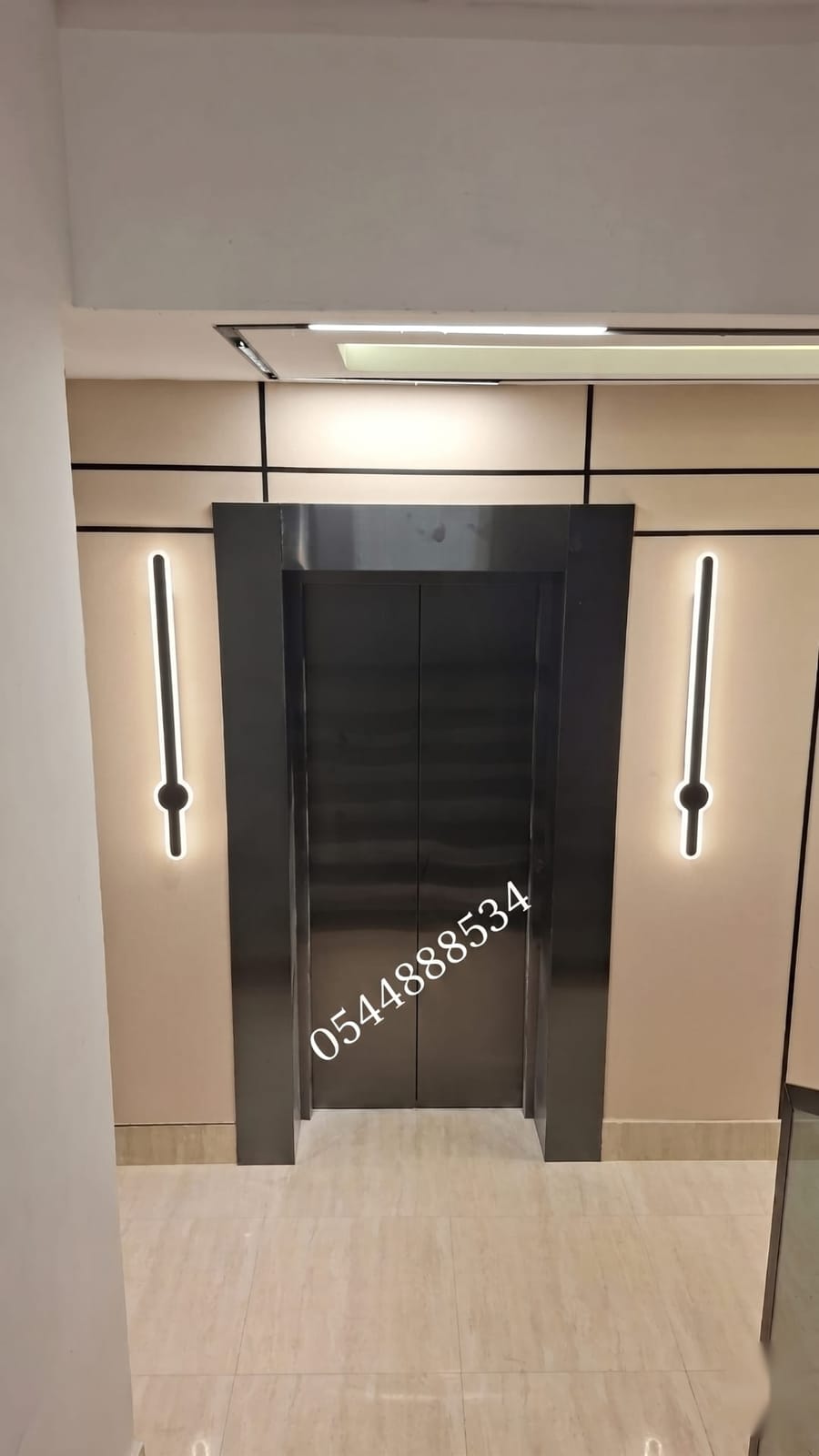 استانلس داكن مع إضاءة LED جانبية