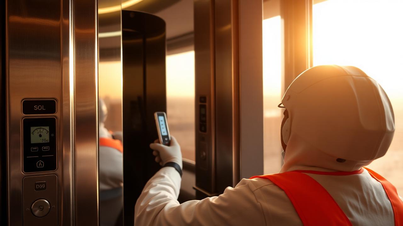 صيانة المصاعد في صيف الرياض: كيف تحمي مصعدك من حرارة 50°م؟